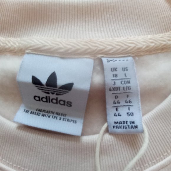 Adidas Trefoil Crewneck slouchy Sweatshirtshirt - Picture 7 of 9